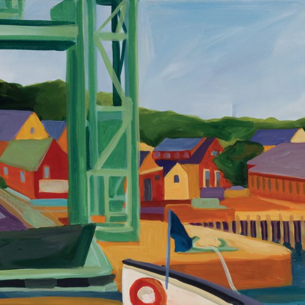 Catherine Breer Approaching North Haven Art Print - Square
