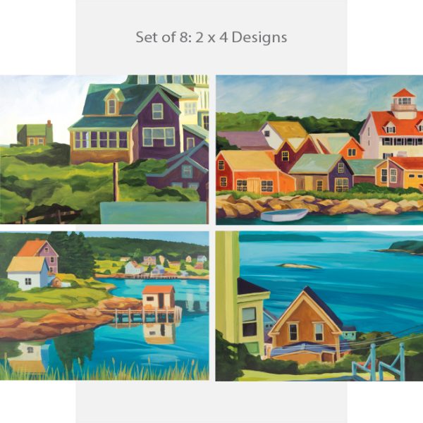 Coastal Towns Cardset Catherine Breer
