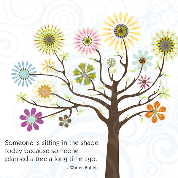 Little Moments Someone Planted A Tree Art Print