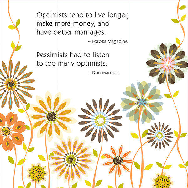 Little Moments Optimists & Pessimists Art Print