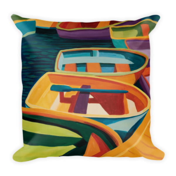 Color-of-Boats Decorative Pillow