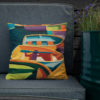 Color-of-Boats Decorative Pillow at home