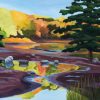 Catherine Breer Pond Reflection Art Print - Rectangular