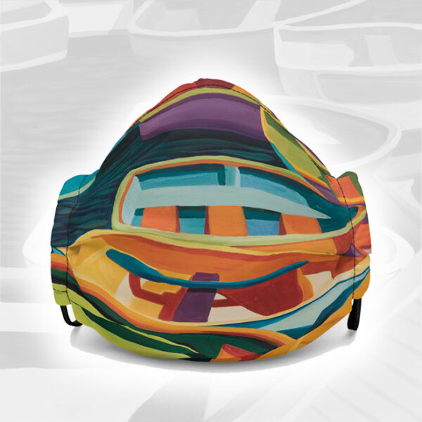 Colors of Boats Art Face Mask