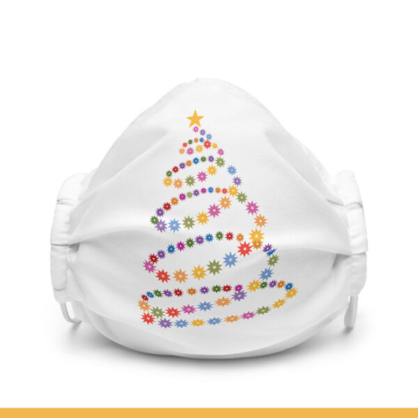 May Your Holiday Be Bright Art Face Mask