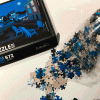 putting together the colors of moonlight puzzle