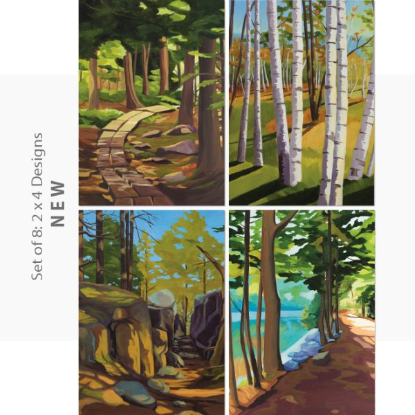 Acadia Trails NoteCards by Catherine Breer