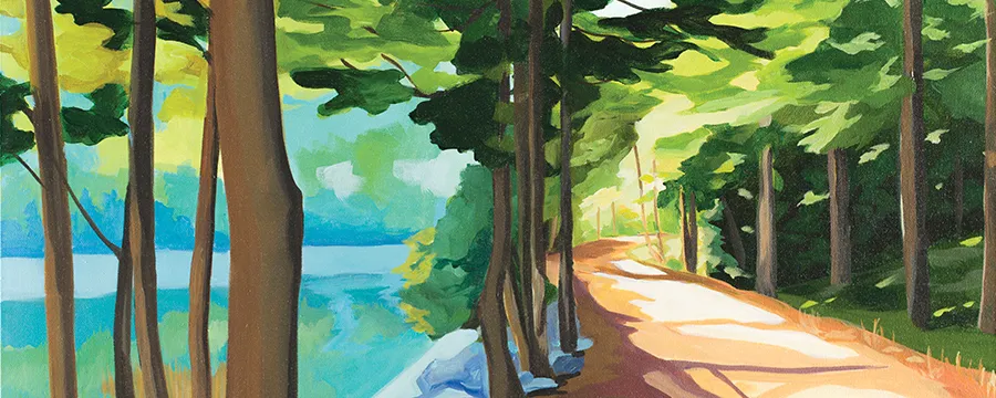 Carriage Path Art Print by Catherine Breer, cropped