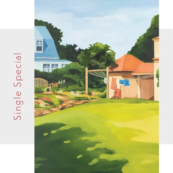Prouts Backyard Note Card