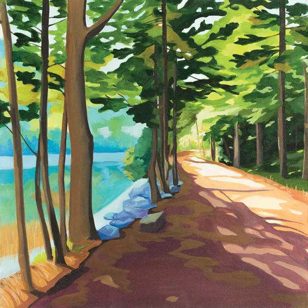 Carriage Path Art Print Acadia