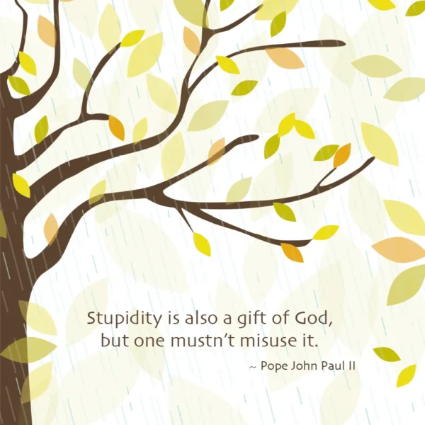 SoulDuster Inspirational Print 10 - Stupidity