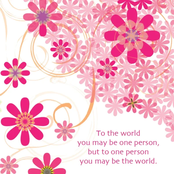 SoulDuster Inspirational Print 2 - You may be the world