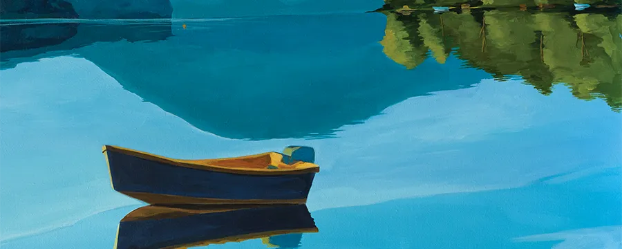 Great Long Pond Art Print by Catherine Breer, cropped