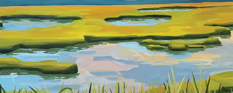 Summer Afternoon Art Print by Catherine Breer, Cropped