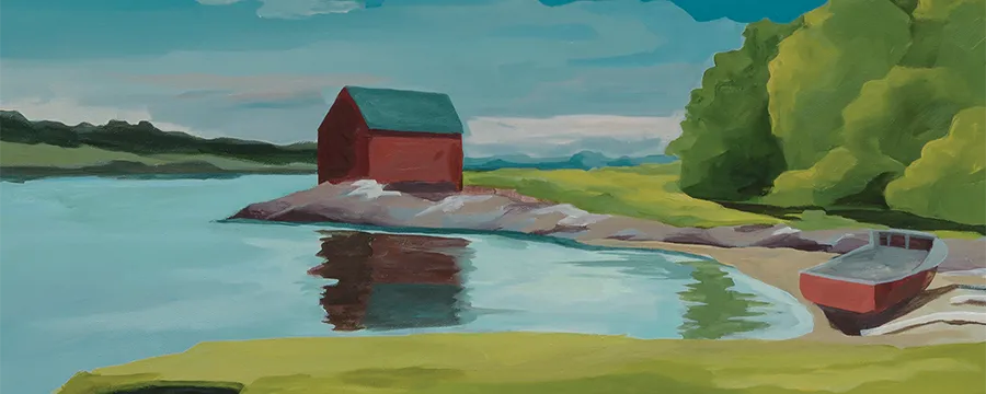 Inlet Art Print by Catherine Breer, Cropped