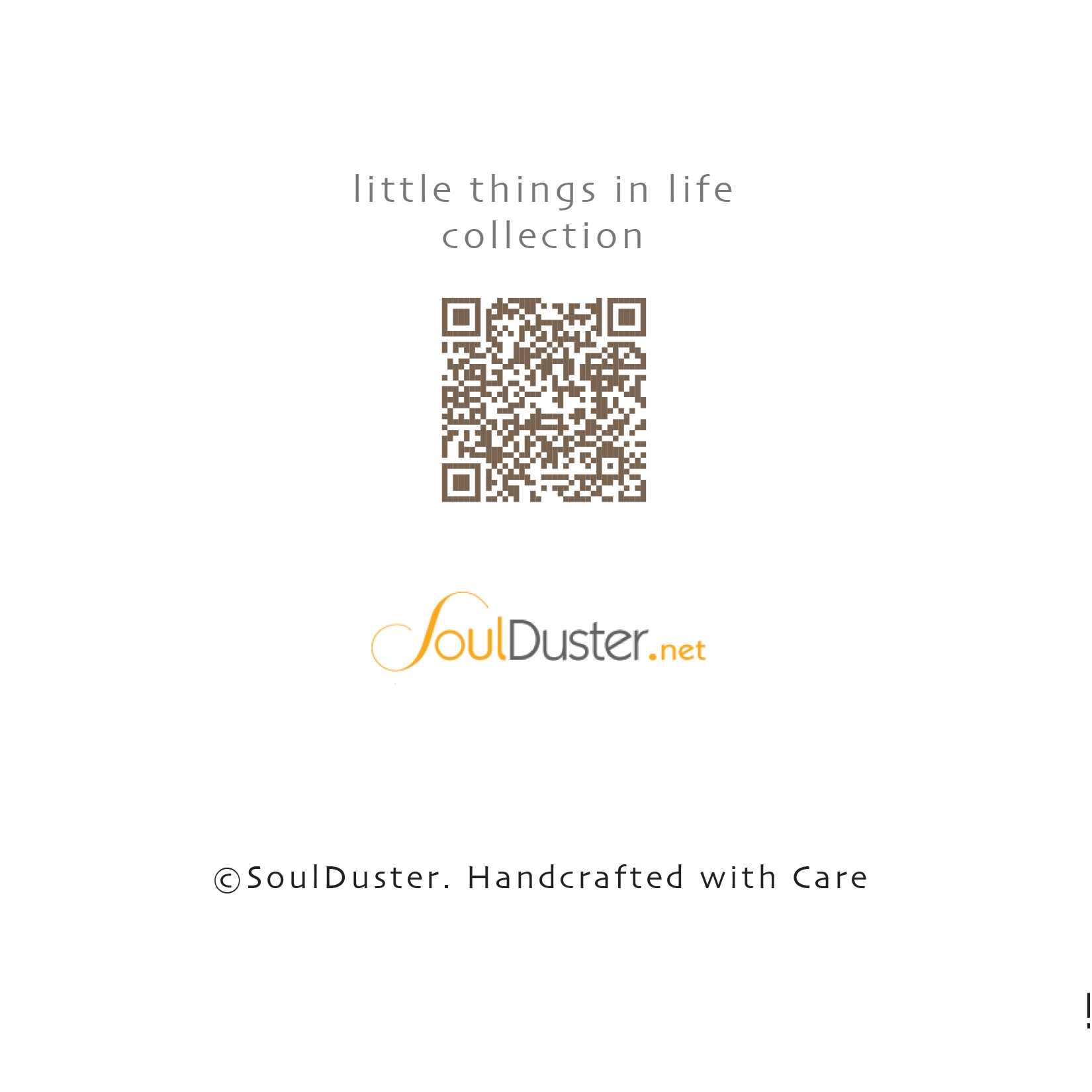 Little Things In Life Cardset - QR Code to Collection
